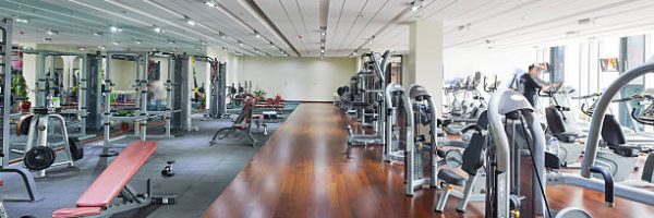 all kinds of apparatus in modern gym